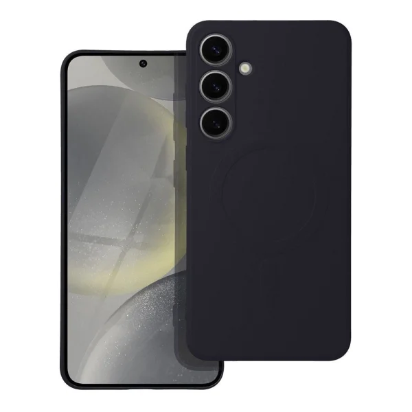 Силиконов калъф Mag Cover за Samsung Galaxy S25 FE, черен 1