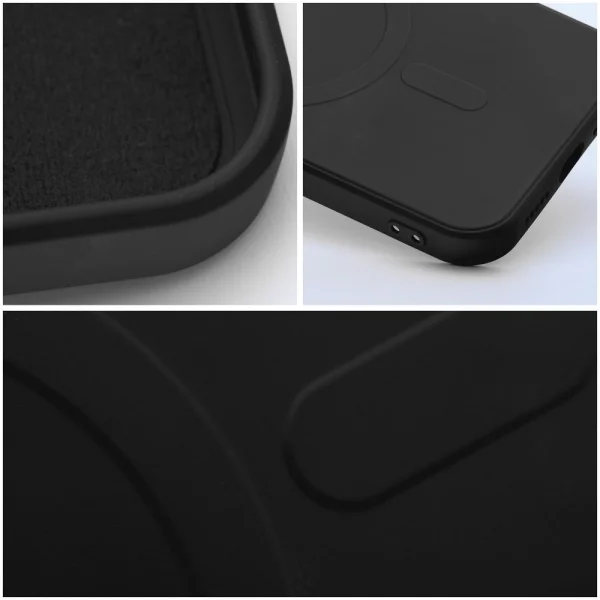 Силиконов калъф Mag Cover за Samsung Galaxy S25 FE, черен 2