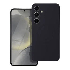 Силиконов калъф Mag Cover за Samsung Galaxy S25 FE, черен