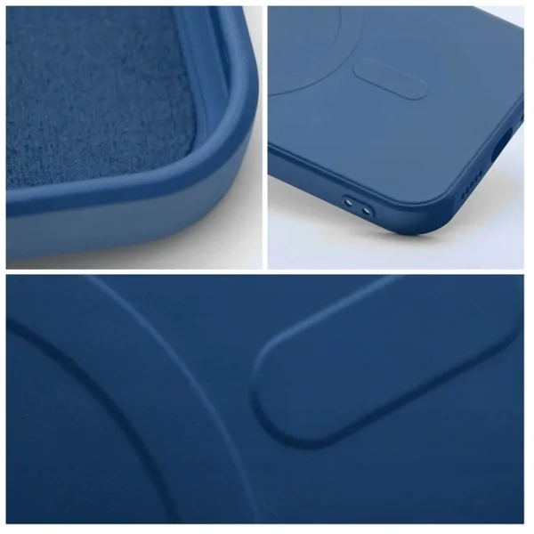 Силиконов калъф Mag Cover за Samsung Galaxy S25 FE, Син 3