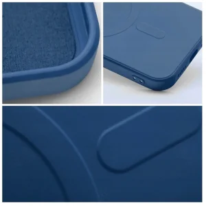 Силиконов калъф Mag Cover за Samsung Galaxy S25 FE, Син 3