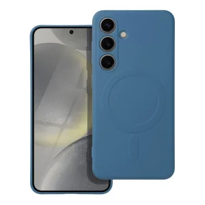 Силиконов калъф Mag Cover за Samsung Galaxy S25 FE, Син