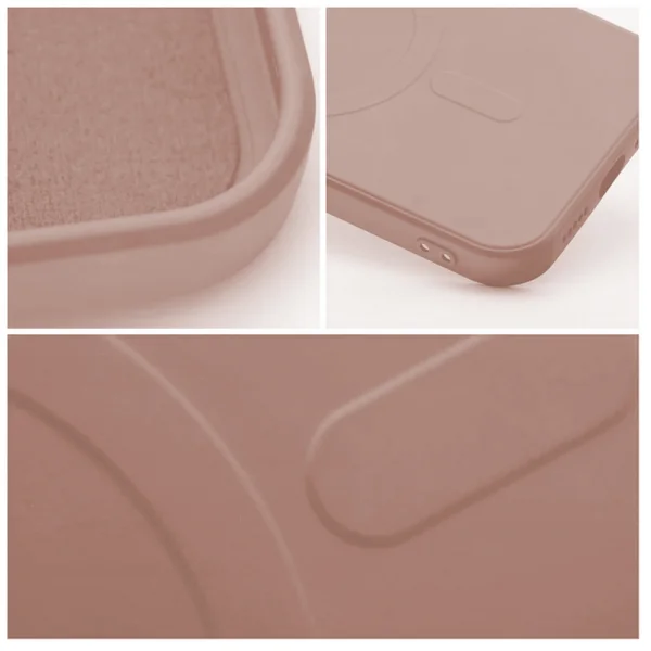Силиконов калъф Mag Cover за Samsung Galaxy S25 FE, розов 2