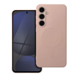 Силиконов калъф Mag Cover за Samsung Galaxy S25 FE, розов