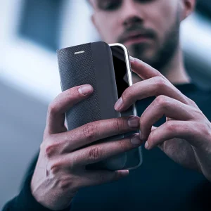 Калъф Тефтер SENSITIVE за Samsung Galaxy S25 FE, черен 3