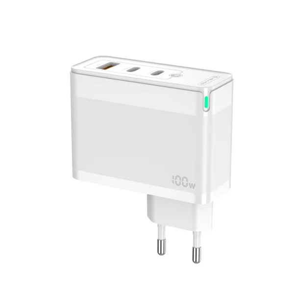Зарядно Jellico C118 220V GaN 100W PD 2xUSB-C, бял 4