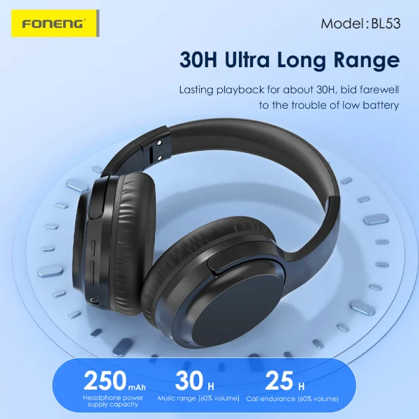 Безжични слушалки wireless Foneng BL53, черен 3
