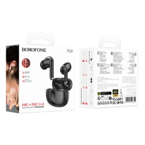 Wireless Earbuds Borofone TWS FQ3 Soulmate ANC, ENC, black 4