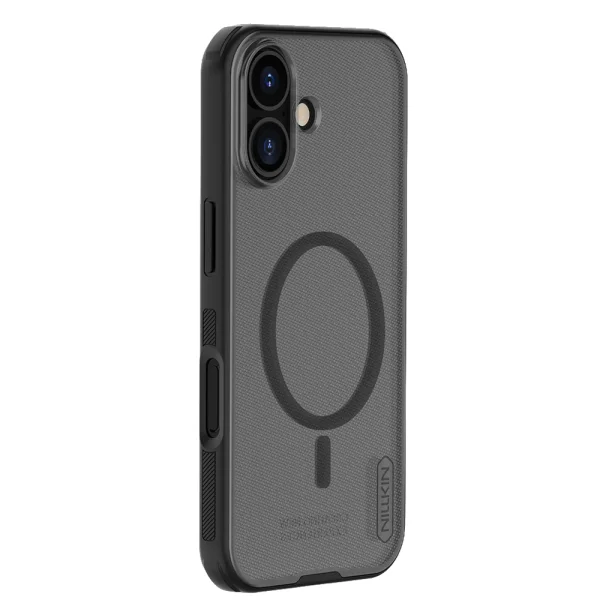 Nillkin Super Frosted PRO Magnetic Case for Iphone 17, transparent-black 2
