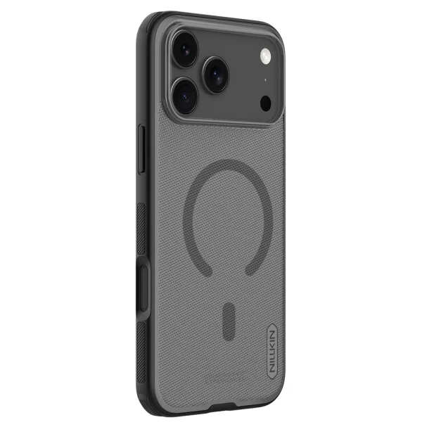 Nillkin Super Frosted PRO Magnetic Case for Iphone 18 Pro, black-transparent 3