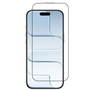 Стъклен Протектор 5D Full Glue за iPhone 17 Air, черен