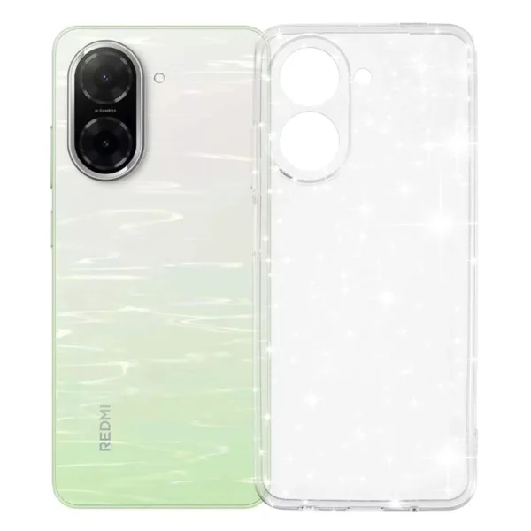 Силиконов калъф Techsuit SparkleSkin за Xiaomi Redmi A5 4G, прозрачен 1