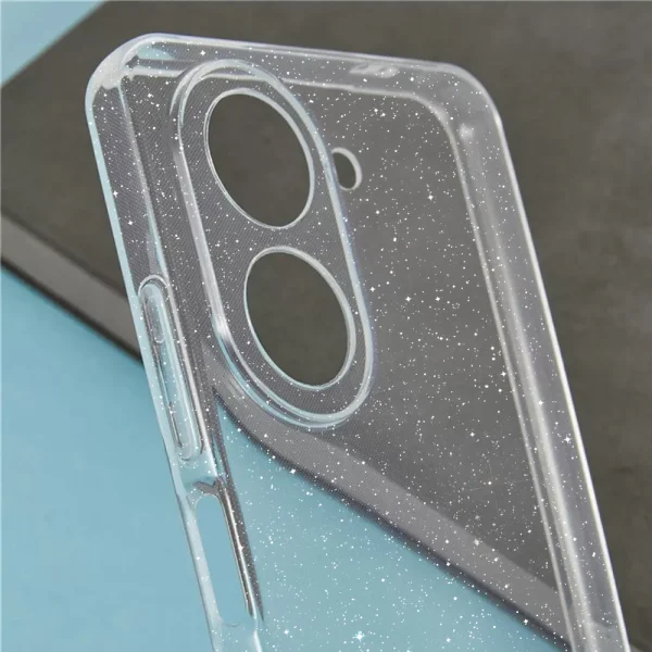 Силиконов калъф Techsuit SparkleSkin за Xiaomi Redmi A5 4G, прозрачен 2