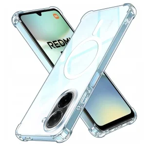 Силиконов калъф Techsuit Shockproof MagSF за Xiaomi Redmi A5 4G, прозрачен