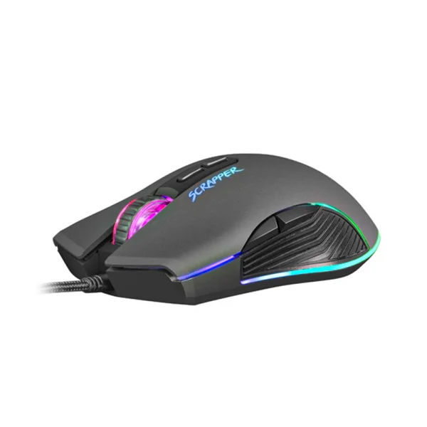 Мишка Fury Gaming Scrapper 6400DPI Optical With Software RGB Backlight, черен 2