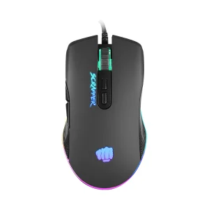 Мишка Fury Gaming Scrapper 6400DPI Optical With Software RGB Backlight, черен