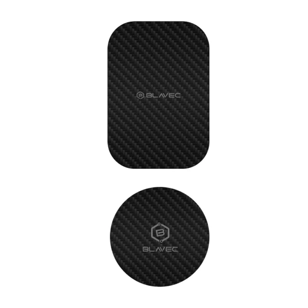 Metal Plates Blavec BM-01, 40mm, 40x58mm, Carbon, black 1