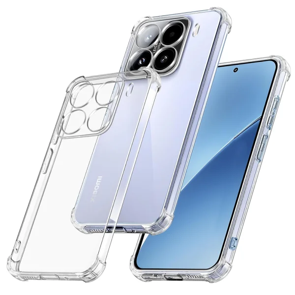 Anti Shock Silicone Case for Xiaomi 15 Pro 5G, 1.5mm, Transparent 1