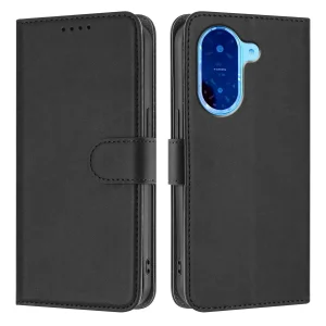 Калъф Тефтер Leather за Xiaomi Redmi A5 4G, Черен