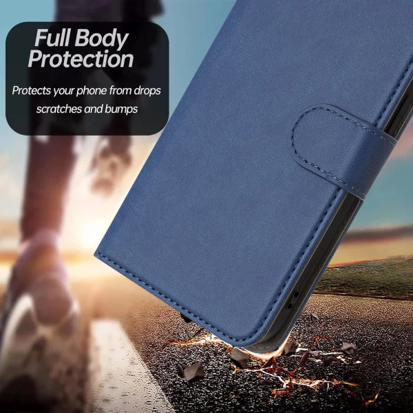 Калъф Тефтер Leather за Xiaomi Redmi A5 4G, Син 2