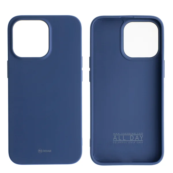 Roar Colorful Silicone Case for iPhone 13 Pro, Dark Blue 3