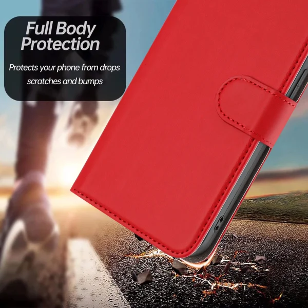 Leather Book Case for Xiaomi Redmi A5 4G, red 2