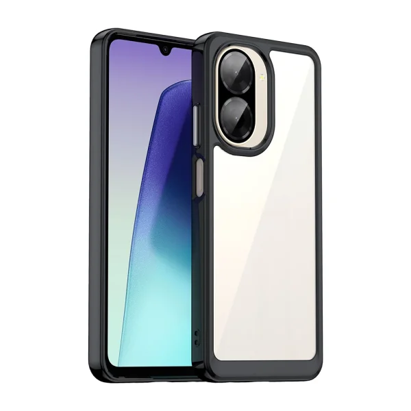 Shockproof case Acrylic for Xiaomi Redmi A5 4G, black-transparent 1