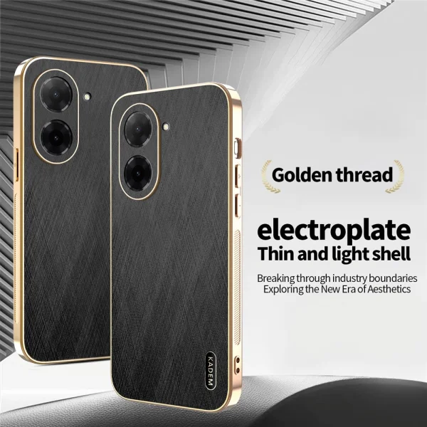 Удароустойчив калъф KADEM Silk за Xiaomi Redmi A5 4G, черен 2