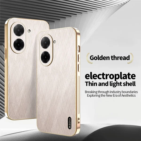 Shockproof Case KADEM Silk for Xiaomi Redmi A5 4G, Gold 2