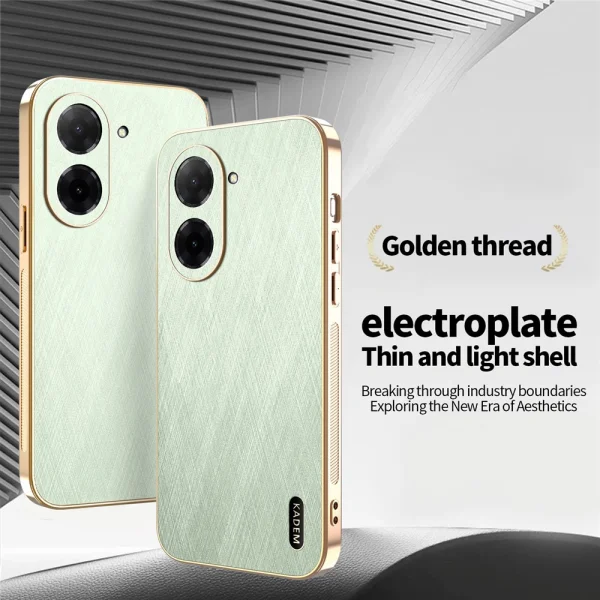 Удароустойчив калъф KADEM Silk за Xiaomi Redmi A5 4G, зелен 2