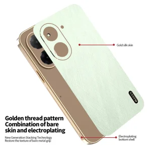 Удароустойчив калъф KADEM Silk за Xiaomi Redmi A5 4G, зелен 4