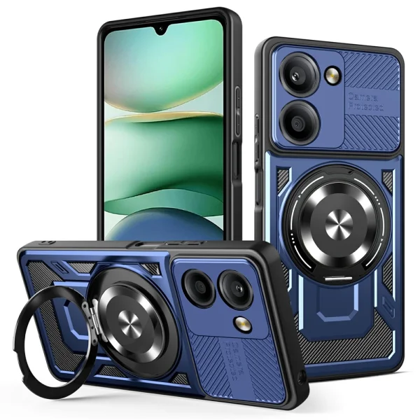 Shockproof case Magnetic Rotating Kickstand for Xiaomi Redmi A5 4G, blue 1