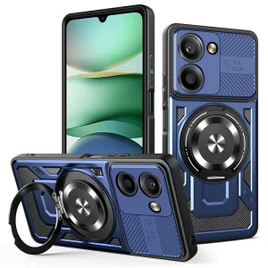 Удароустойчив гръб Magnetic Rotating Kickstand за Xiaomi Redmi A5 4G, син