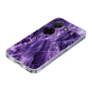 Silicone Case Marble Pattern for Xiaomi Redmi A5 4G, Purple Marble 3
