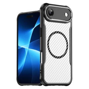 Калъф MagSF Hybrid Carbon за iPhone 17 Air, черен