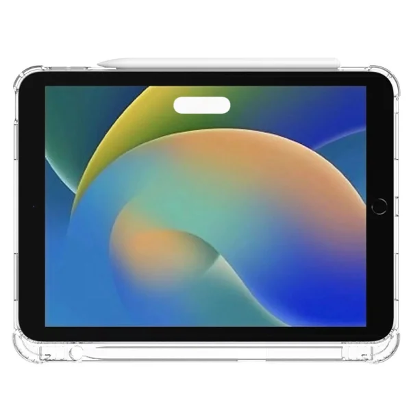 Силиконов калъф Reinforced Corner with Pencil Holder за iPad (2025) / iPad 10.9 (2022), прозрачен 6