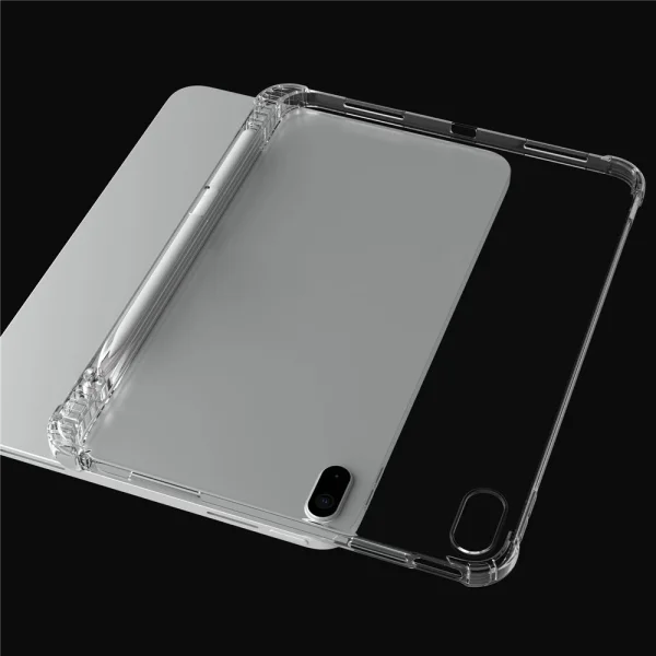 Силиконов калъф Reinforced Corner with Pencil Holder за iPad (2025) / iPad 10.9 (2022), прозрачен 4