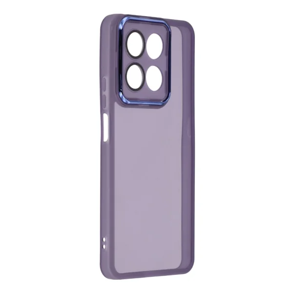 Silicone case Frame Electroplated for Honor 400 Smart 5G / X7d 5G, purple-transparent 2