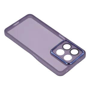 Silicone case Frame Electroplated for Honor 400 Smart 5G / X7d 5G, purple-transparent 4