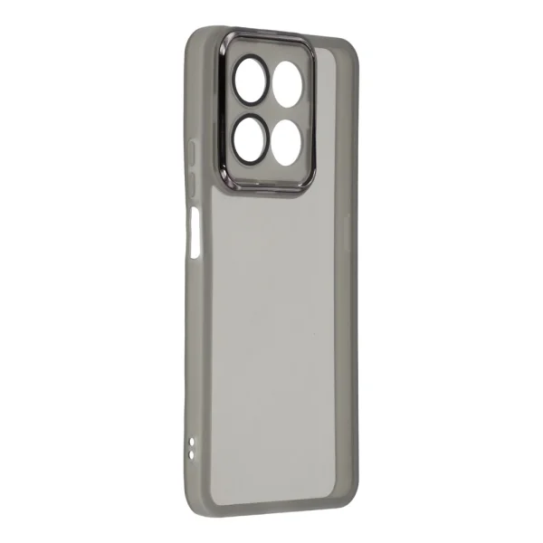 Silicone case Frame Electroplated for Honor 400 Smart 5G / X7d 5G, black-transparent 2