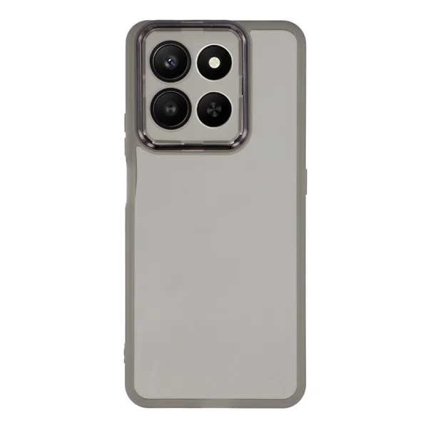 Silicone case Frame Electroplated for Honor 400 Smart 5G / X7d 5G, black-transparent 1