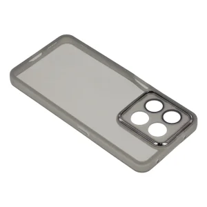 Silicone case Frame Electroplated for Honor 400 Smart 5G / X7d 5G, black-transparent 4