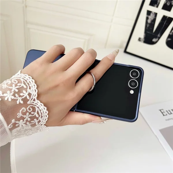 Пластмасов калъф Ring Holder Anti Drop за Samsung Galaxy Z Flip7 5G, син 3