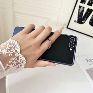 Пластмасов калъф Ring Holder Anti Drop за Samsung Galaxy Z Flip7 5G, син 3