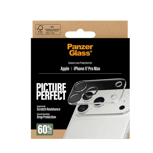 Стъклен Протектор за камера PanzerGlass PicturePerfect за iPhone 18 Pro Max, Прозрачен 4