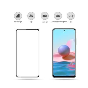 Tempered Glass Protector Full Glue for Xiaomi Redmi 10, Black 3