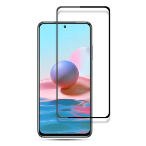 Стъклен Протектор Full Glue за Xiaomi Redmi 10, Черен