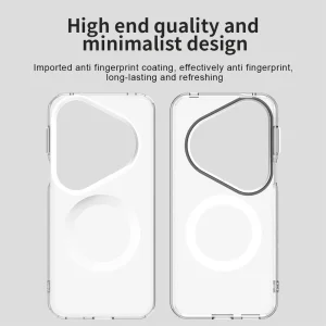Пластмасов калъф Anti Drop Hybrid MagSF за Huawei Pura 80 Ultra, Бял 3
