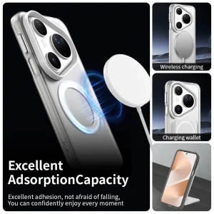Пластмасов калъф Anti Drop Hybrid MagSF за Huawei Pura 80 Ultra, Бял 4
