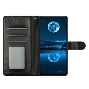 Калъф тефтер Wallet Stand Leather за Xiaomi 15T, черен 3